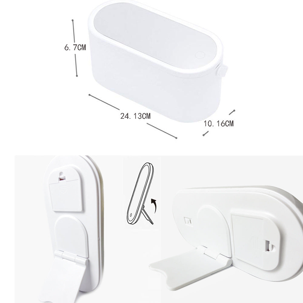 Travel LED Light Cosmetic Mirror Storage Box Large Capacity