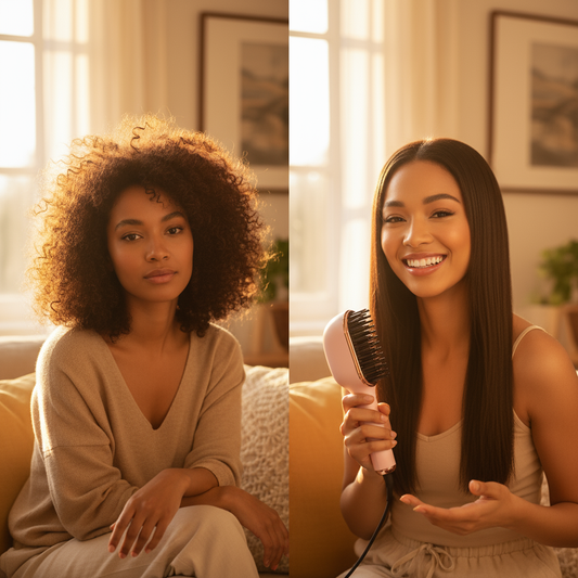 Wireless Mini Hair Straightener — Portable, Fast Heating & Hair-Safe Styling Comb